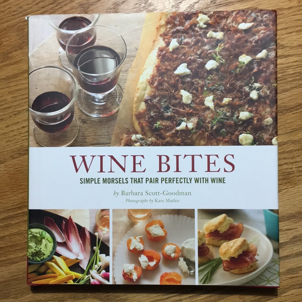 Wine Bites Hardcover Cookbook